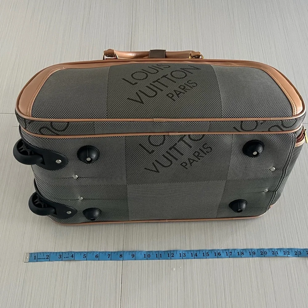Louis Vuitton Brown and Black Travel Bag